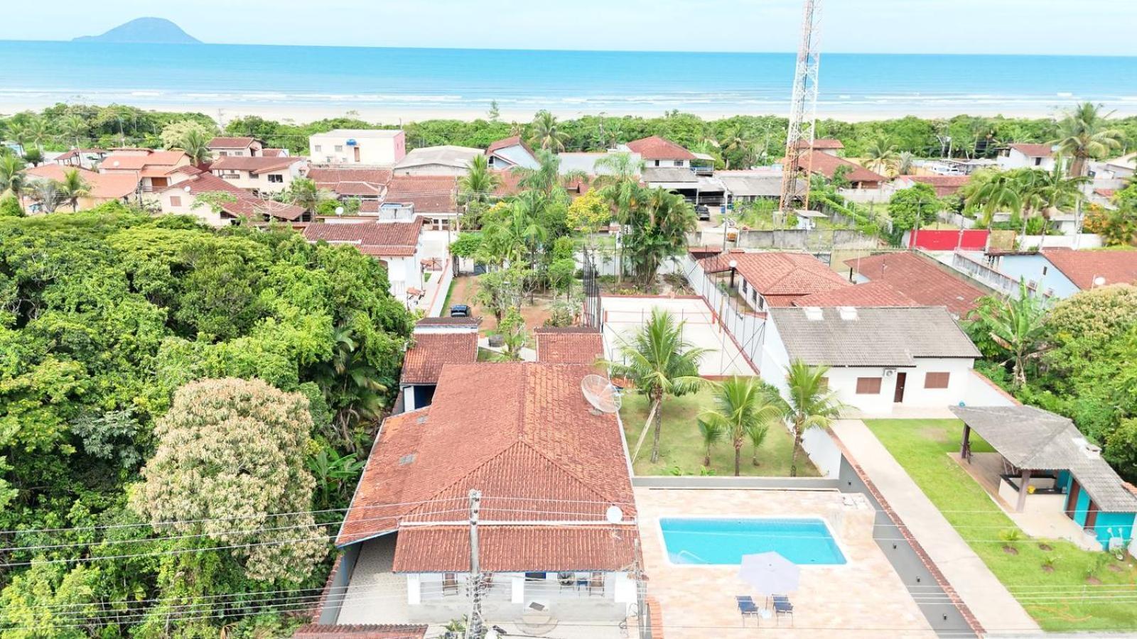 Villa Casa Com Quadra De Areia Boraceia Sao Sebastiao Exterior foto
